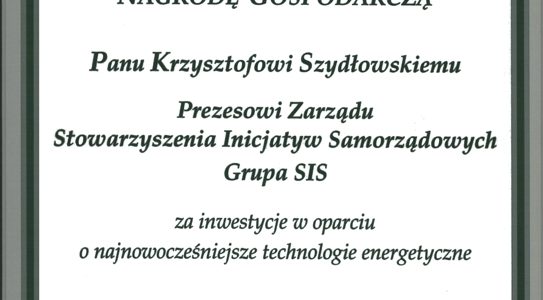 Nagroda Gospodarcza Starosty Włodawskiego.