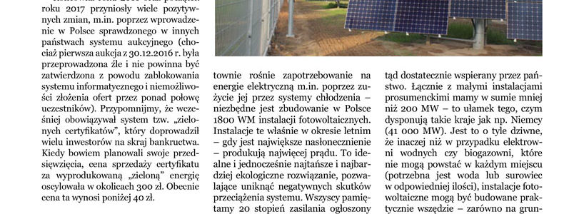Kwiecień–listopad AUKCJE, maj – DOTACJE